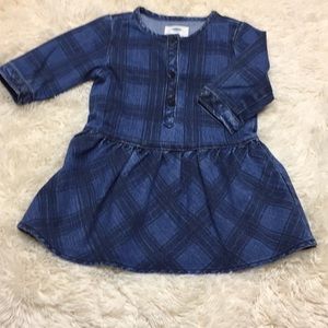 Old Navy Plaid Drop Waist Dress Girl Toddler Sz 2T